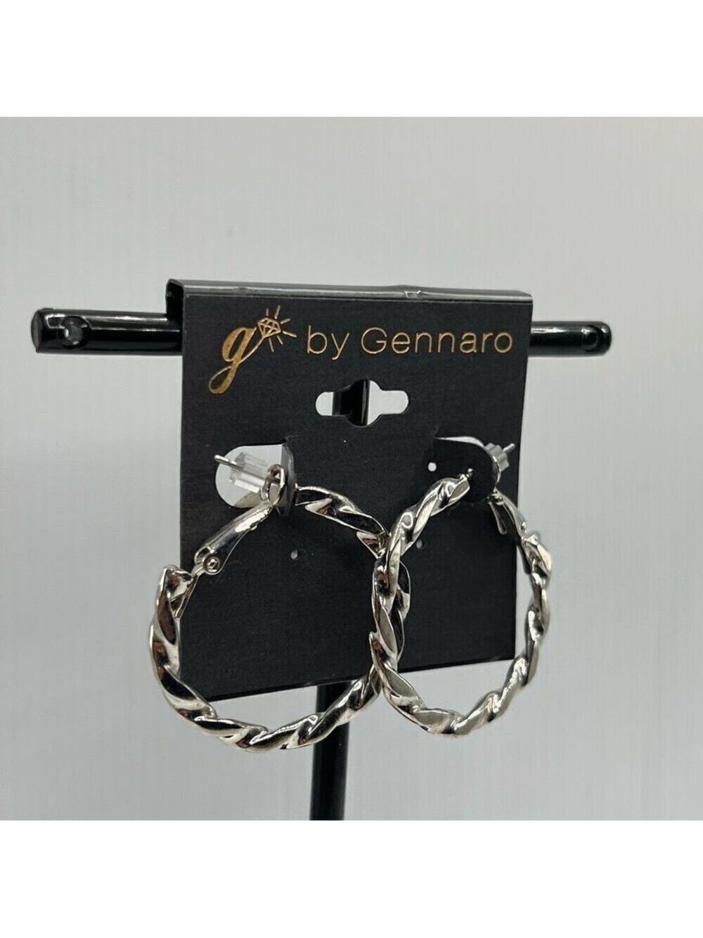 G by Gennaro Silver Twisted Hoop Earrings $16ea / 3 for $25